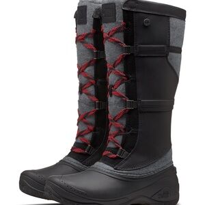 The North Face Black and Gray Tall Boots